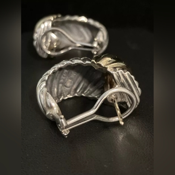 David Yurman 14k 925 Thoroughbred Shrimp Earrings - Picture 9 of 16